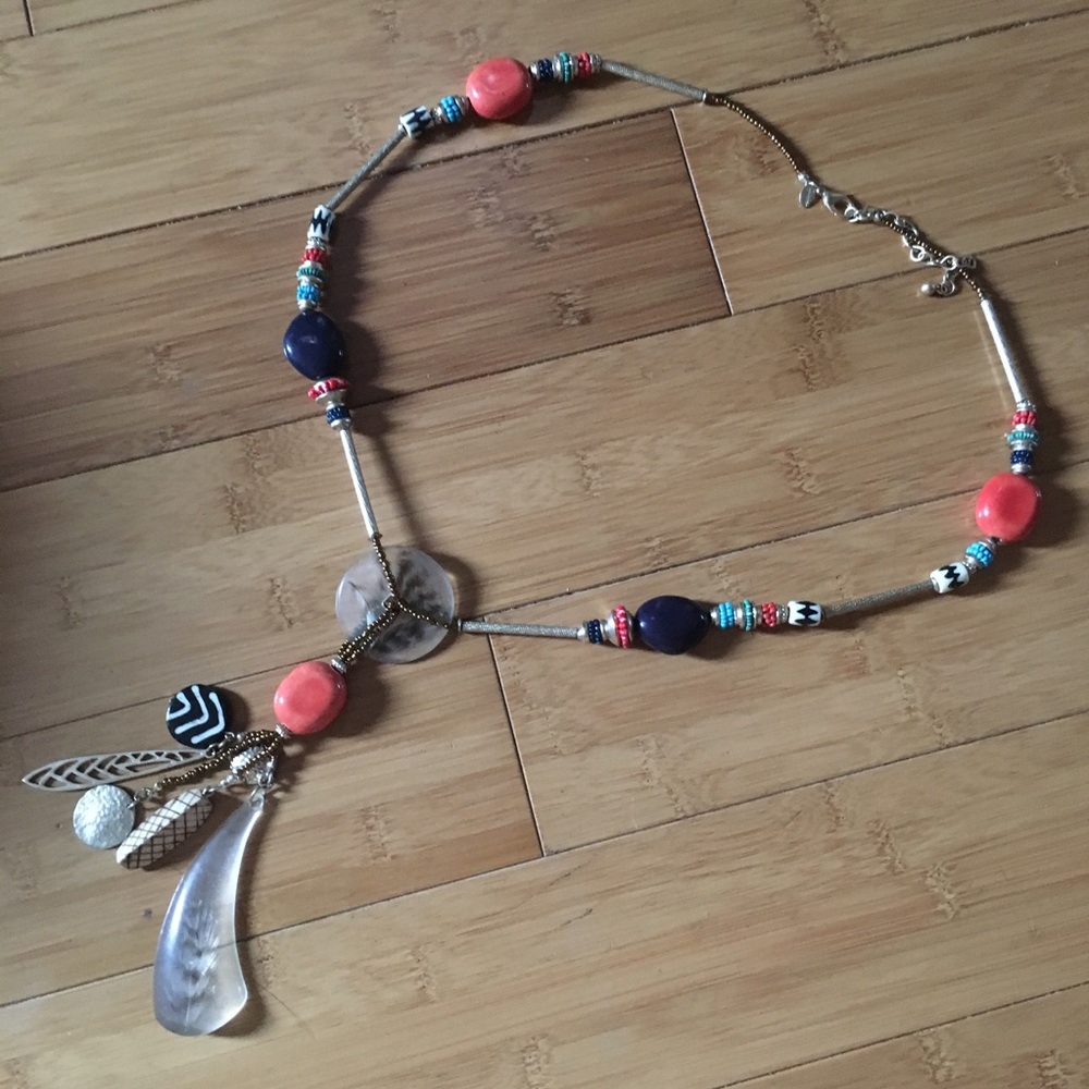Orange and Turquoise Chico’s necklace